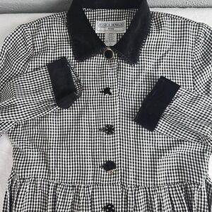 Jessica Howard Houndstooth Midi‎ Dress 6P VTG Velvet Twee Retro Career School